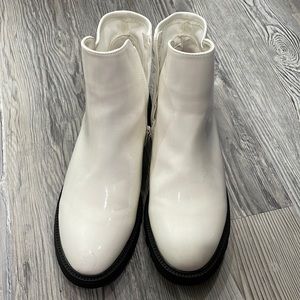 White Patent Boots